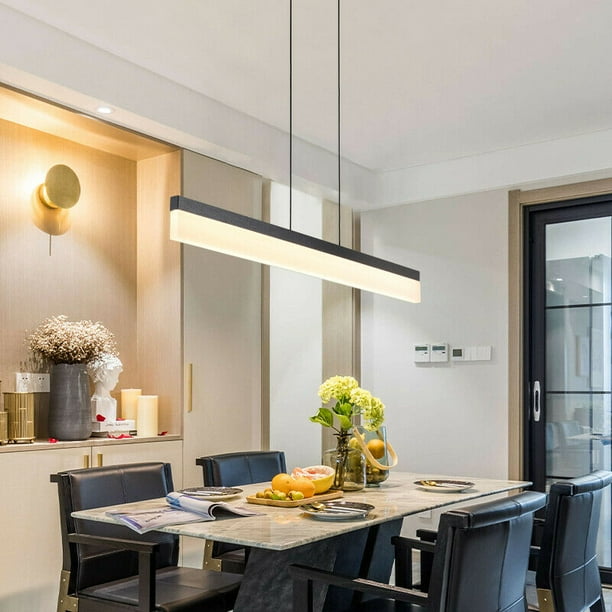 Linear pendant 2024 lighting dining room