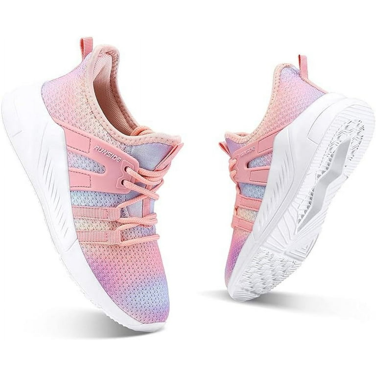 Kushyshoo Kids Sneakers, Gradient Pink, Tennis Shoes for