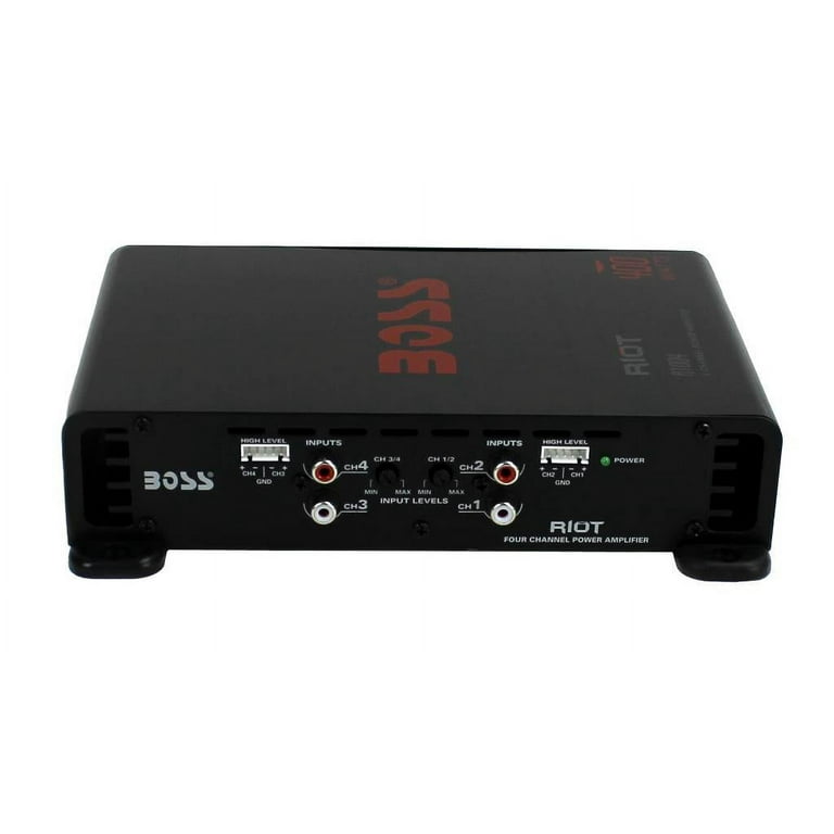Boss Audio Riot R1004 400 Watt 4 Channel Car Power Amplifier Amp