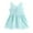 Blue, variant on EnJoCho 1 to 6Y Toddler Cute Dresses Baby Kids Girls Sleeveless Printed Skirt Princess Dresses Fashion Solid Party Dress Little Girl Summer Clothes