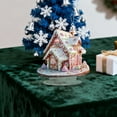 thumbnail image 7 of BinKFF 3D Acrylic Christmas Desktop Decoration Gingerbread House Christmas Village Collectible Buildings Figurines Acrylic Shop House for Holiday Xmas Decor Gift, 7 of 7
