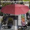 thumbnail image 3 of EastVita 15'x9' Extra-Large Patio Umbrella with UV-Resistant Canopy and Heavy-Duty Steel Frame, 3 of 7