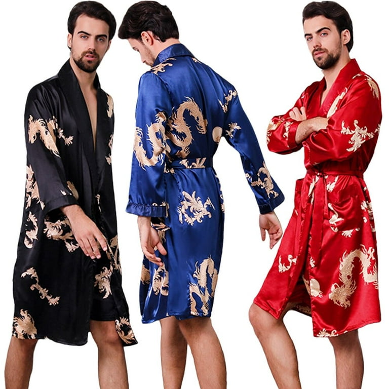 Personalised Mens Silk Robe Buy Sleepwear Online