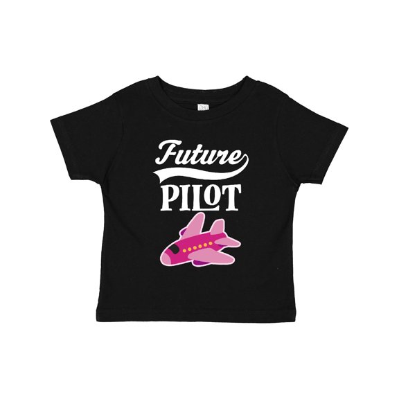 Inktastic Future Pilot Girls Airplane Career Girls Toddler T-Shirt