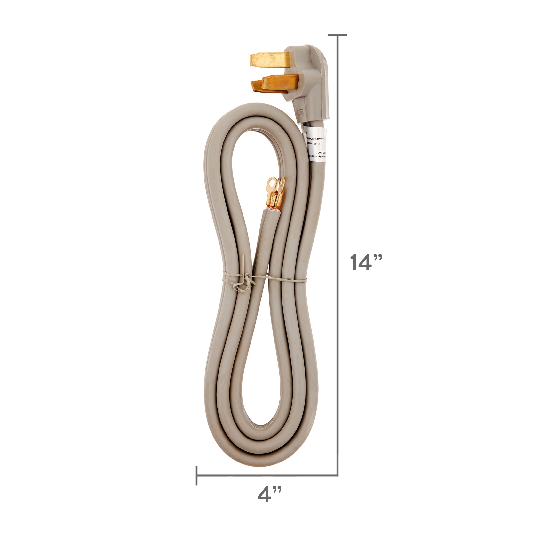 GoGreen Power GG-27006 6 ft 3-Wire Range Cord 50 Amp