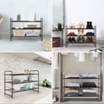 3Tier Shoe Rack, Stackable and Adjustable MultiFunction Wire Grid
