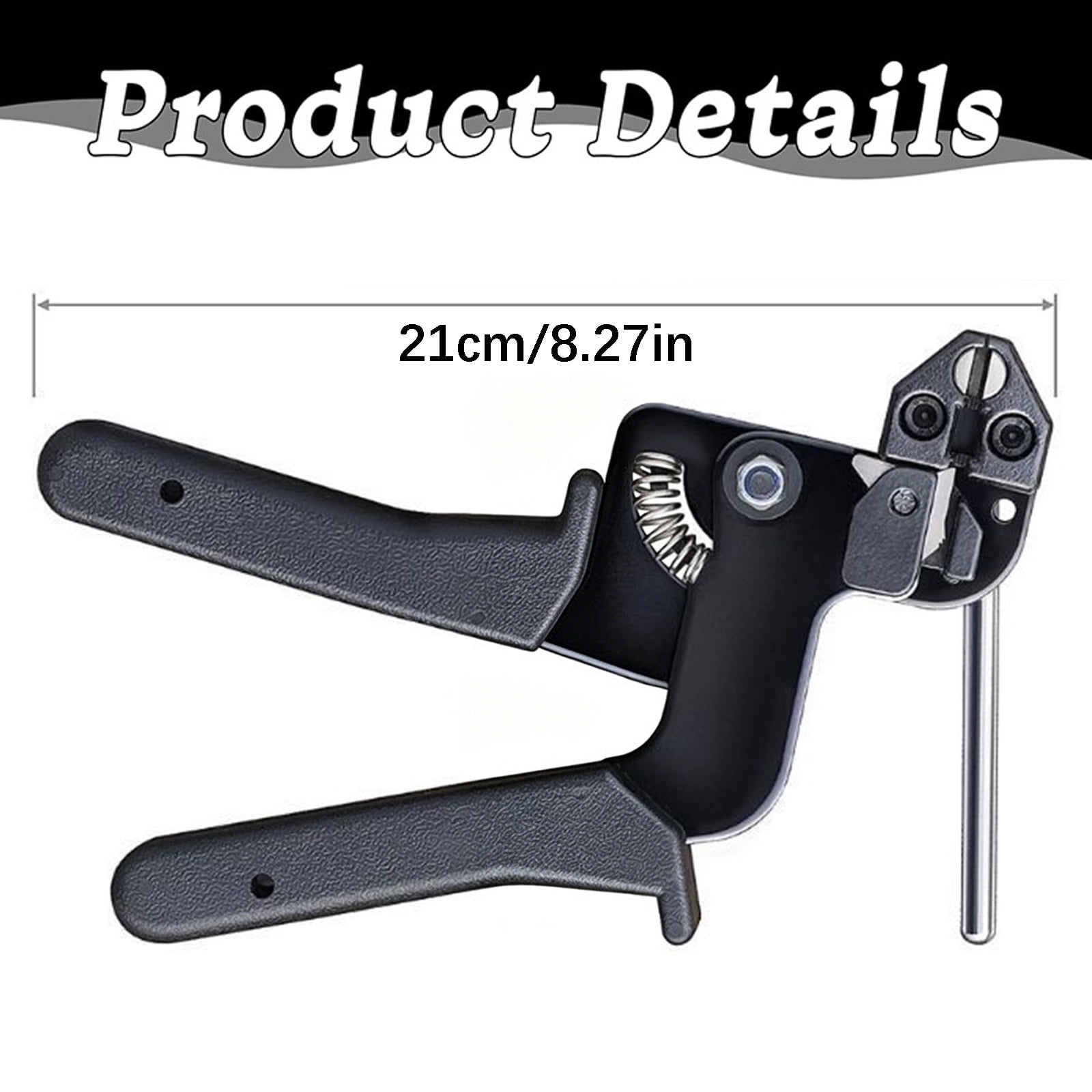 Metal Zip Ties With Stainless Cable Tie Special ToolforFastening And Cutting Zip Ties 100pcs 11.8in Chain Fence PartsforFence Exhaust Pipe, Stainless Steel Zip Tie Gun, Heavy Duty Fastening Tool