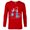 New Red, variant on Disney Frozen Elsa Anna & Olaf Holiday Magic - Long Sleeve T-Shirt for Men - Customized-Athletic Heather