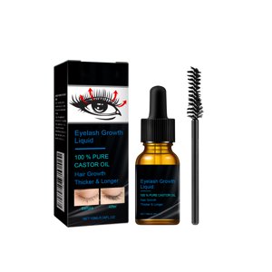Alvantor Castor Oil Eyelash Growth Serum for Longer Fuller Lashes 0.34 fl oz