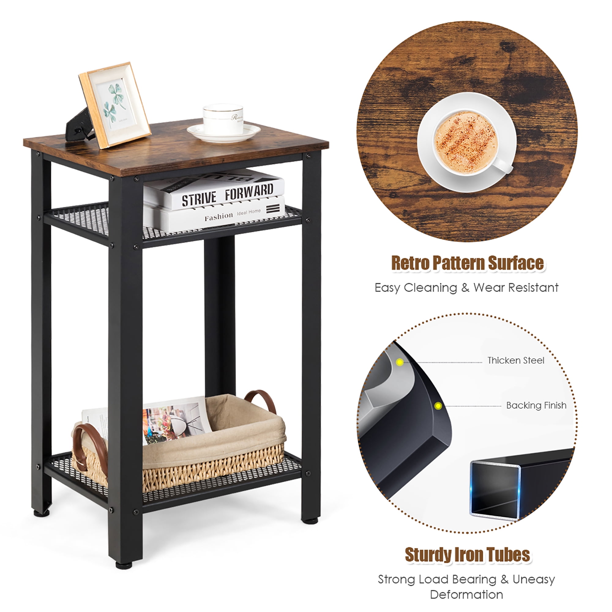 3 foot tall side cheap table