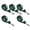 Black green, variant on Yihuala Fishing Rod Sock Srtap Fishing Poles Sleeves Belt Rod Protectors Adjustable Protectors for Rods Tube Case