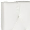 thumbnail image 3 of SAFAVIEH Axel Modern Glam Tufted Headboard, Queen, White, 3 of 4