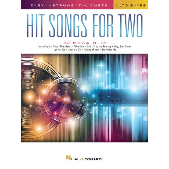 Hit Songs for Two Alto Saxophones: Easy Instrumental Duets, (Paperback)