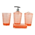 thumbnail image 4 of 4x Dispensador de jabón, soporte para cepillo de dientes, artículos esenciales para apartamentos, moderno, juego de accesorios de baño, vaso para enju naranja, 4 of 8