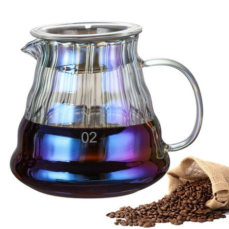 

Huoge Glass Coffee Server Borosilicate Glass Carafe Coffee Kettle Reusable Coffee Pot Heat Resistant Teapot Coffee Utensils Coffee Carafehario Standard Glass Coffee Carafe useful