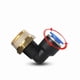 thumbnail image 3 of 3 piezas PL Serie Hilo masculino Piezas neumáticas de latón de plástico Piezas de codo igual de codo azul Elemento de conector rápido One Touch Push, 3 of 6