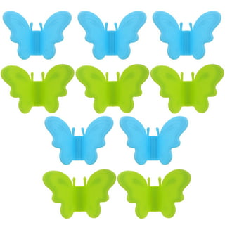 GWONG 2Pcs Pot Holders Anti-scald Magnetic Silicone Multifunctional  Butterfly Shape Fridge Magnets Oven Mitts for Gifts