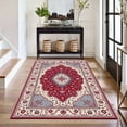 thumbnail image 5 of 6'x9' animal carpet area rug washable runner washable area rug &nbsp;vintage distressed living room bedroom large throw rug non slip low pil carpet aesthetic cosy homeer kitchen rug, 5 of 9
