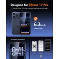 thumbnail image 6 of UNBREAKcable for iPhone 17 Pro Screen Protector, 3 Pack 9H Anti‑Scratch Tempered Glass Screen Protector, Alignment Frame, Case Friendly, 6 of 10