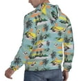 thumbnail image 6 of Kdxio Hawaiian Style Print Mens Casual Hooded Collar Drawstring Hoodies Pullover Sweatshirts Casual Long Sleeve Shirts-4X-Large, 6 of 7