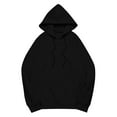 thumbnail image 5 of Uqiangy Oversized Hoodies for Women Tunic Sweatshirts for Women Crew Neck Sweatshirts Women Women's Sweatshirt Womens Crewneck Sweatshirt Fleece Pullover Women Hoodies for Women Black 2XL, 5 of 9