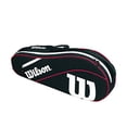 thumbnail image 2 of Wilson Advantage III Triple Bag Tennis Carrier- Holds 3 Rackets, Black/White/Red, 2 of 3