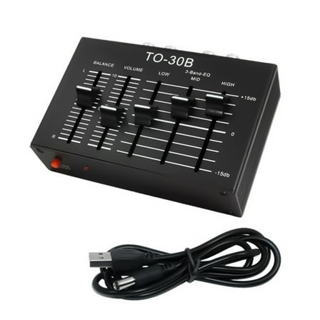 Zeiwohndc Professional Sound Processor Audios Premplifier Stereo Balance Controller