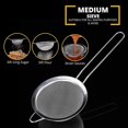 thumbnail image 5 of Sieve Set In Three Different Sizes - Metal Sieve Made Of Stainless Steel, Fine Mesh Sieve - Kitchen Sieve Stainless Steel, 5 of 5