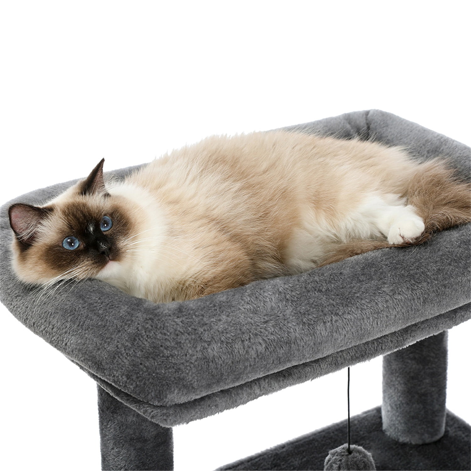 Pefilos 56" Cat Tree for Indoor Cats, Cat Condo for Multiple Cats, Cat Tree Tower for Adult Cats with Padded Plush Perch and Cozy Basket, Gray Pefilos 56" Cat Tree for Indoor Cats, Cat Condo for Multiple Cats, Cat Tree Tower for Adult Cats with Padded Plush Perch and Cozy Basket, Gray