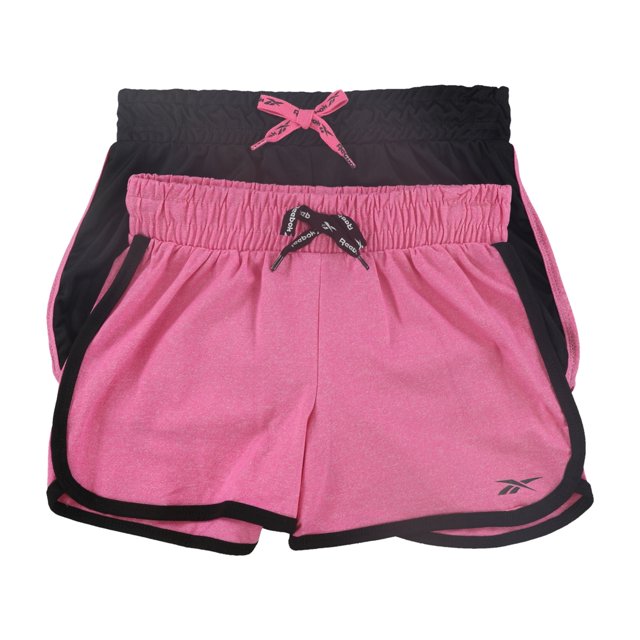 Conjunto de 2 pantalones cortos de entrenamiento Reebok blkpink S