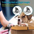 thumbnail image 3 of Electric Pet Nail Grinder Safe Claw Grooming Trimmer Dog Cat Paws Automatic Clipper Tool, 3 of 4