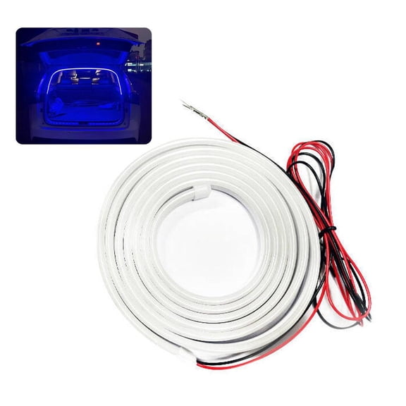Trunk LED Light Strip for Car - Silicone Waterproof Neon Light Strip Embedded, Flexible Cutting Universal Auto Interior Lights Warm Cool White