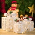 thumbnail image 1 of CEHVOM 3PCS Luminous Christmas Iron Decorative Box, Shopping Window Gift Box, Christmas Tree Decoration, Star Gift Box, 1 of 6