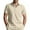 Khaki, variant on Mens Polo Shirts Solid Color Loose Fit Button Down Collar Short Sleeve Tops Summer Comfortable Basic T Shirts for Man