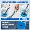 thumbnail image 2 of Toilet Bowl Wand Toilet Refills Cleaner Kit- Toilet Brush, Storage Caddy and 8 Disinfecting Refill Heads with Ocean Blue Fresh Flavor, 2 of 7