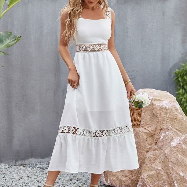 Designer white 2024 lace dress