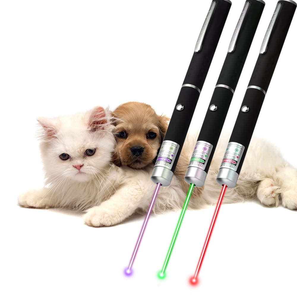 Cat Laser Pointer for Cats, 3 Pack Cat Laser Toy Red Green Laser
