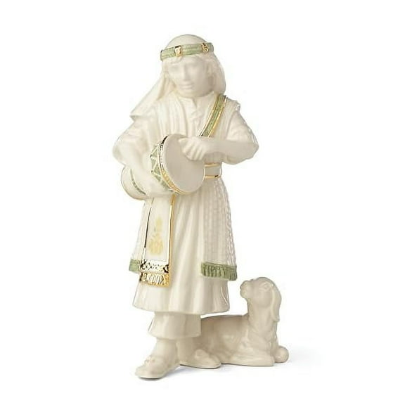 Lenox  First Blessing Nativity Drummer Boy Figurine - 6.3 in H