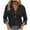 Black, variant on BLVB Womens Eyelet Blouses Button V Neck Shirts 3/4 Length Sleeve Summer Tops Dressy Casual Ladies Fashion Fall Tee Shirts