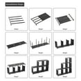 thumbnail image 6 of Veryke 3 Tiers Storage Cubes, 6 Cubes Storage Shelf Organizers, Book Shelf Cube Storage Shelf for Clothes, Bookcase Plastic Storage Cabinets for Bedroom Living Room Office - Black, 6 of 6