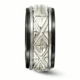 thumbnail image 3 of Edward Mirell Black Ti & Sterling Silver Inlay Polished Fancy Design Ring, 3 of 7