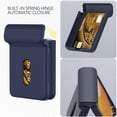 thumbnail image 5 of Allytech Case for Samsung Galaxy Z Flip 7 with Hinge Protection [Card Slot] - Ultra Thin Automatic Hinged Hard PC Shockproof Anti-Scratch Full Body Protective Case - Darkblue, 5 of 6