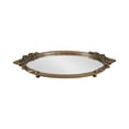thumbnail image 5 of Kate and Laurel Arendahl Vintage Oval Mirrored Decorative Tray, 17 x 10, Antique Gold, Traditional Ottoman Tray for Living Room Home Decor with Ornate Detailing, 5 of 8