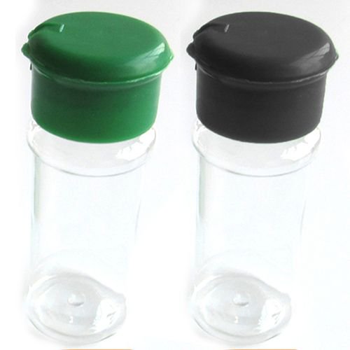 Colorful Cap Spice Jar Plastic Bottle Spice Shaker Container