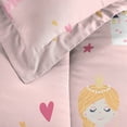 thumbnail image 3 of Dream Factory Rainbow Little Princess Full Bed-in-a-Bag, Pink, Microfiber, Polyester Fill, Female, Child, 3 of 9