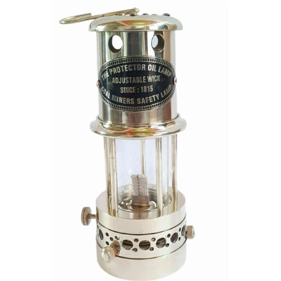 Vintage Antique Brass Miner Lamp Lantern Collectible Nautical Maritime Ship Lantern Oil lamp Boat Lighting