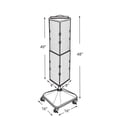 thumbnail image 3 of Azar Displays 703388-BLK Standard Four-Sided Interlocking Pegboard Tower, Black Solid, 3 of 3