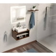 thumbnail image 7 of Whitehaus 20" Rectangular Wall Mount Basin with Widespread Faucet Drilling and Overflow, 7 of 7