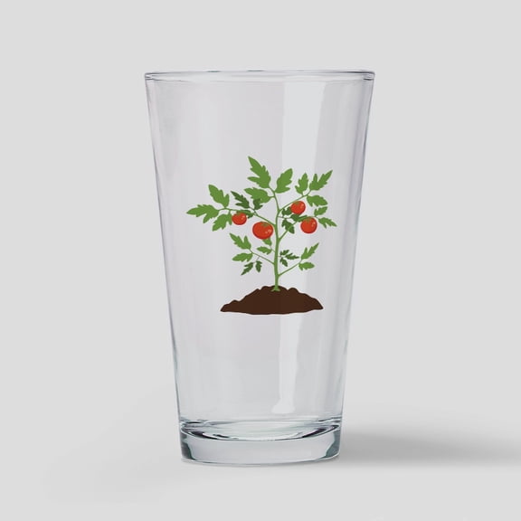 CafePress - Tomato Plant - Pint Glass, Drinking Glass, 16 oz. CafePress