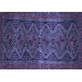 thumbnail image 1 of Ahgly Company Indoor Rectangle Persian Blue Traditional Area Rugs, 7' x 9', 1 of 4